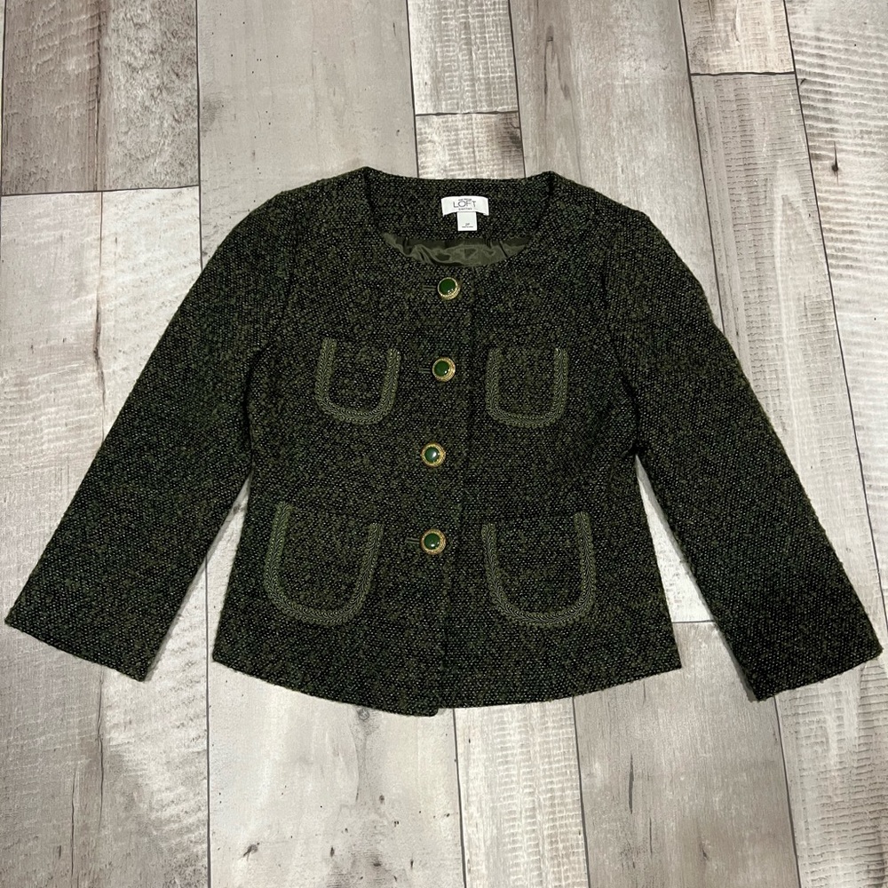 ann taylor loft petite cropped jacket p